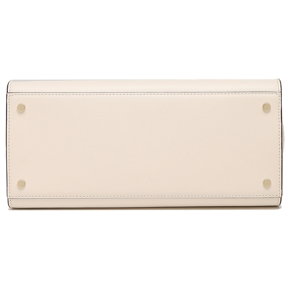 Kate Spade Crossbody Bag Staci Saffiano Leather Medium Satchel Parchment Off White # WKRU6951