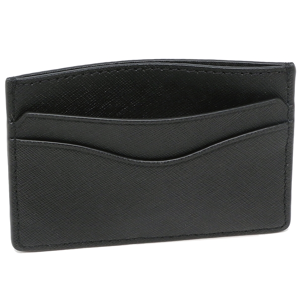 Tory Burch Emerson Saffiano Leather Slim Card Case Black # 136101