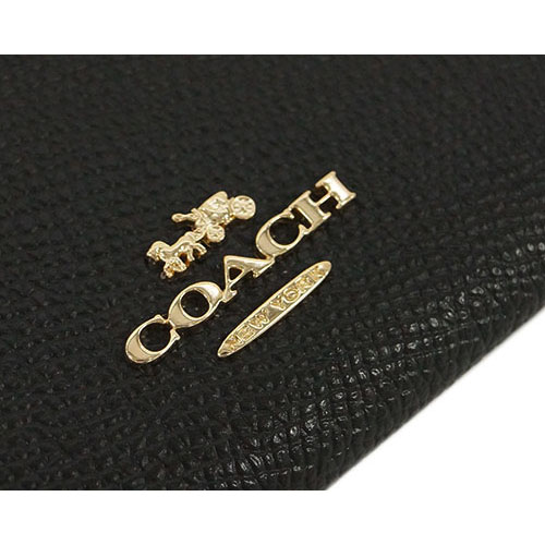 Coach Mini Skinny Id Case Black # F88250