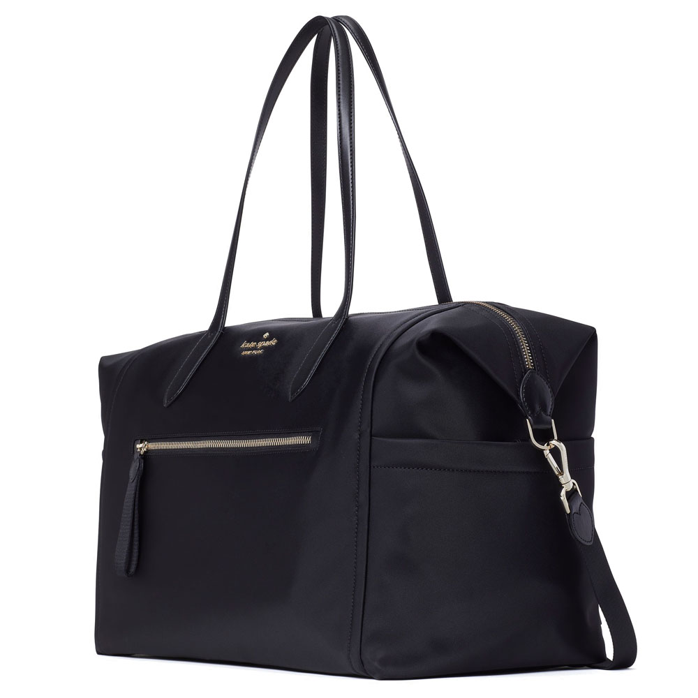 Kate Spade Shoulder Bag Chelsea The Little Better Weekender Black # WKR00573