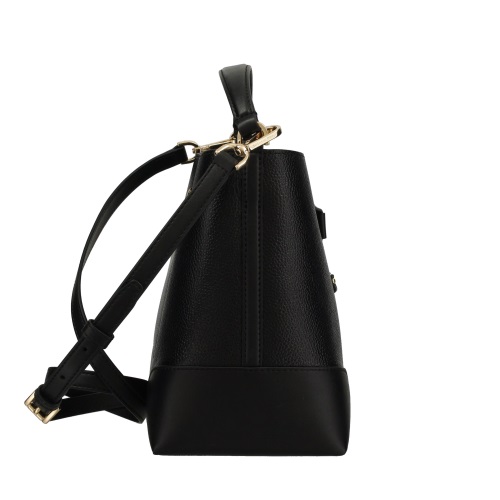 Michael Kors Bucket Bag Crossbody Bag Medium Drawstring Bucket Messenger Black # 35F2GM9M6L