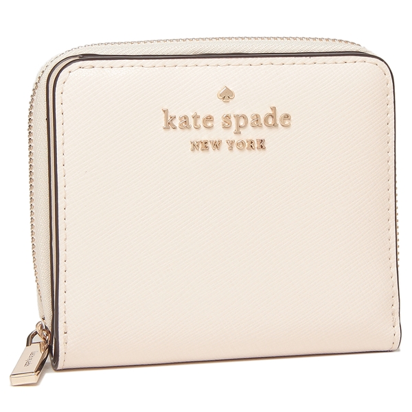 Kate Spade Staci Saffiano Leather Small Parchment Off White # WLR00634