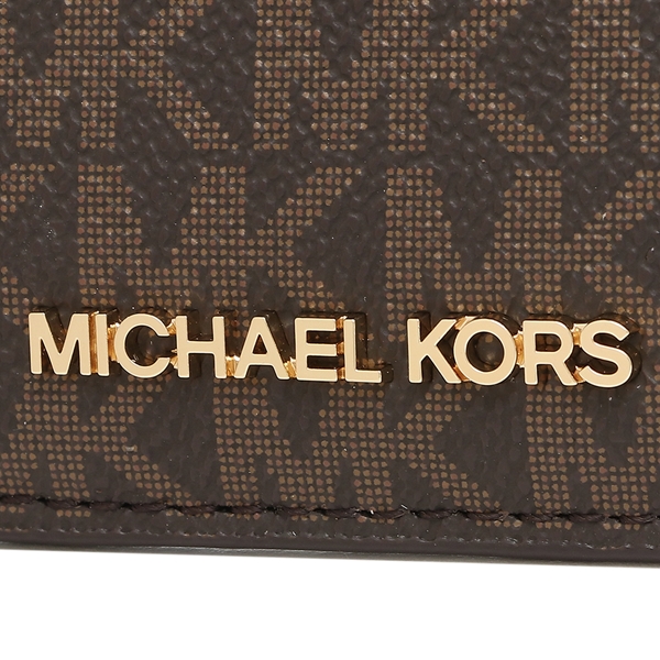Michael Kors Jet Set Travel Medium Card Case Brown # 35F2GTVD2B