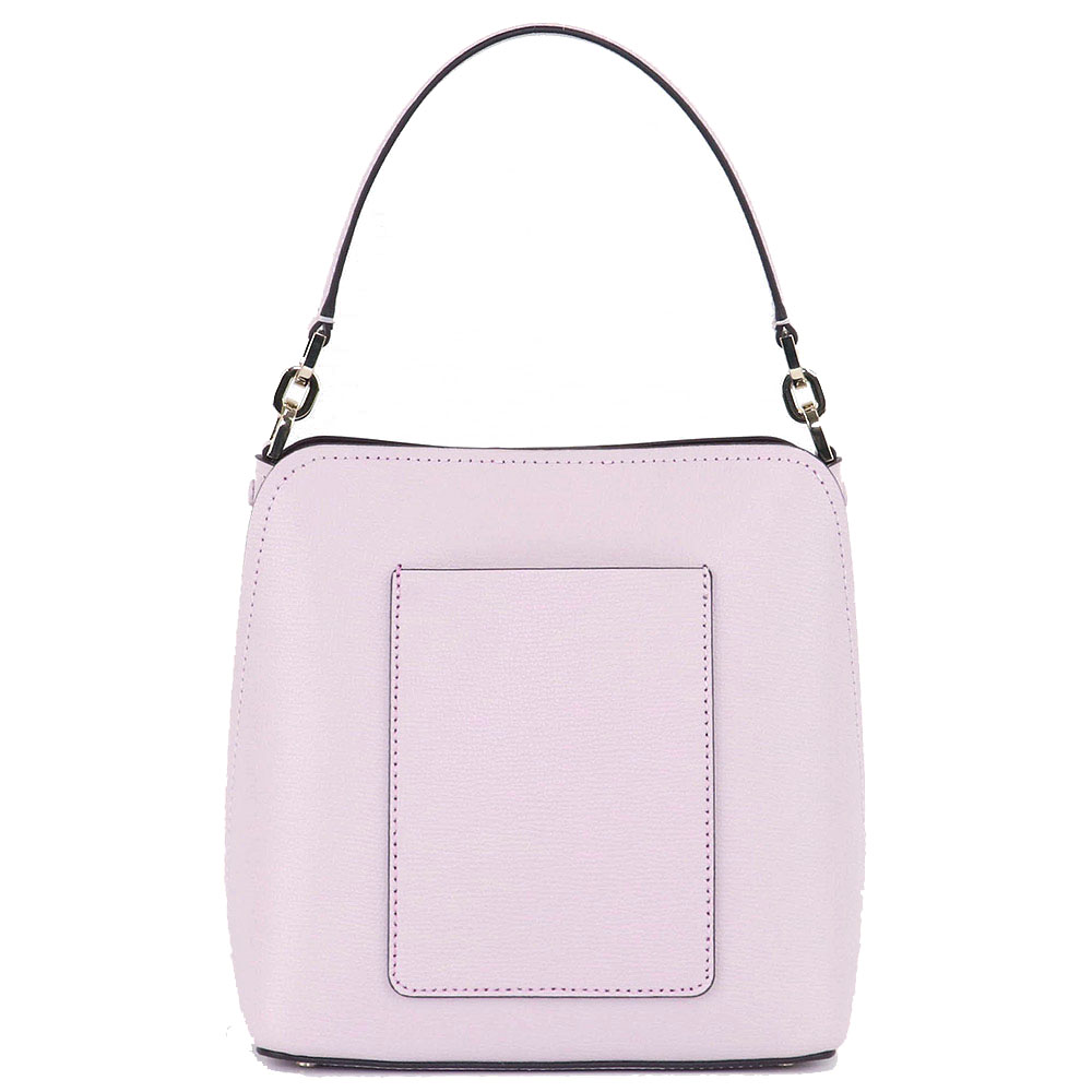 Kate Spade Crossbody Bag Darcy Refined Grain Leather Small Bucket Bag Lilac Light Purple # WKR00439