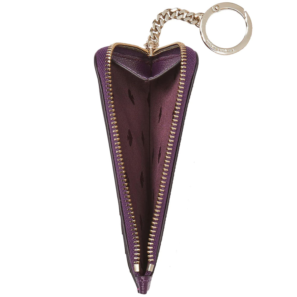 Kate Spade Darcy Medium Long Zip Card Holder Plum Dark Purple # WLR00595