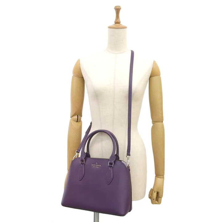 Kate Spade Crossbody Bag Darcy Small Satchel Plum Purple # WKR00438