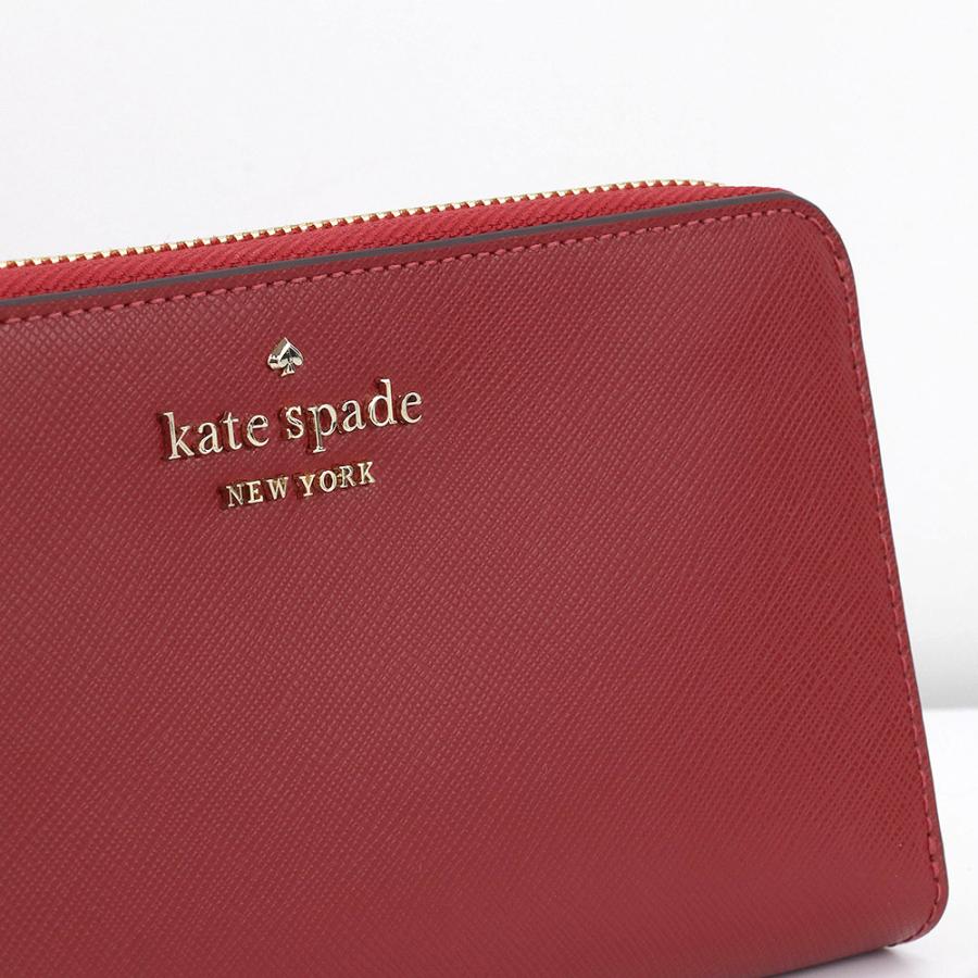 Kate Spade Long Wallet Staci Large Continental Wallet Red Currant # WLR00130