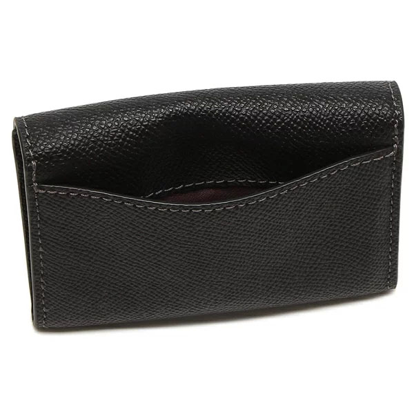 Coach Flap Card Case Black # CH487