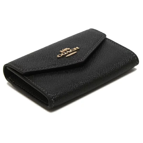 Coach Flap Card Case Black # CH487