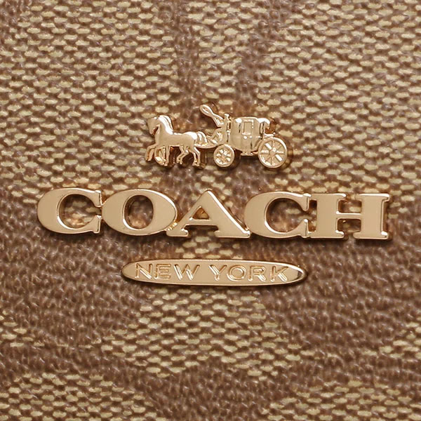 Coach Crossbody Bag Signature Mini Lillie Carryall Khaki Boysenberry # 91494