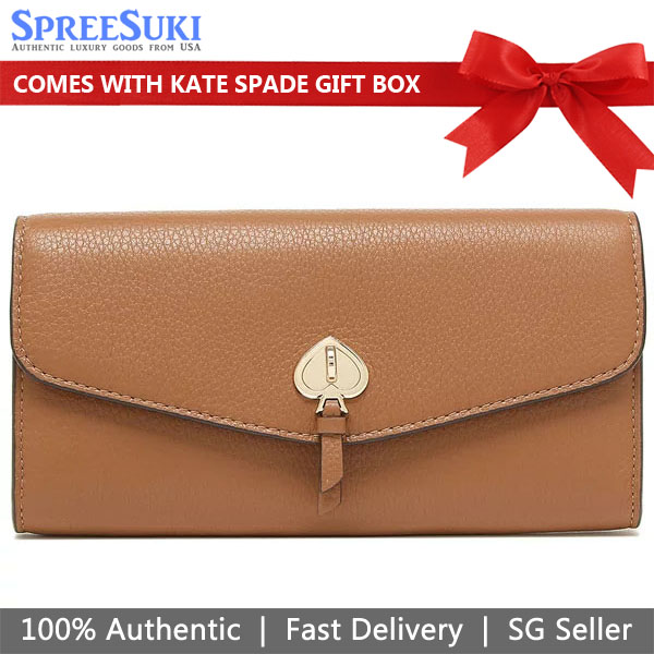 SpreeSuki - Kate Spade Long Wallet Marti Pebbled Leather Large