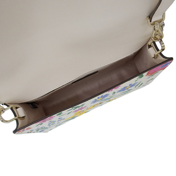 Kate Spade Carson Garden Bouquet Convertible Crossbody Bag Cream Off White # KB589