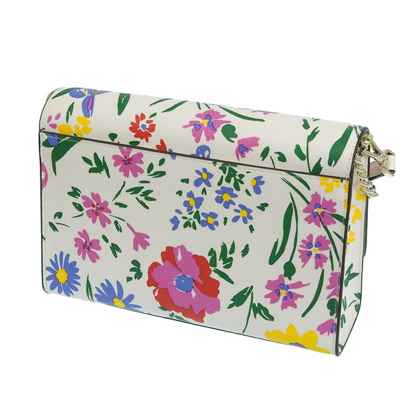 Kate Spade Carson Garden Bouquet Convertible Crossbody Bag Cream Off White # KB589