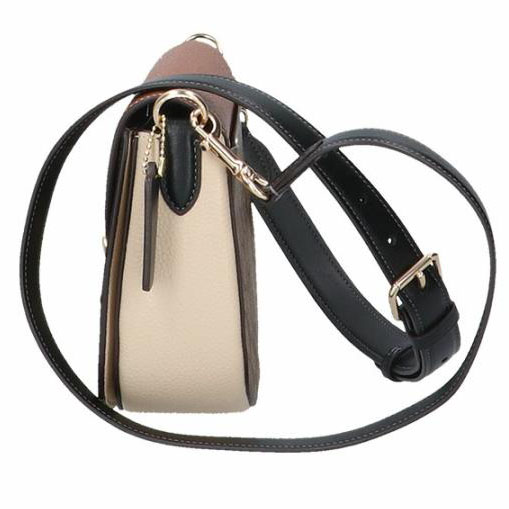 Coach Crossbody Bag Morgan Saddle Bag In Colorblock Signature Khaki # CE565