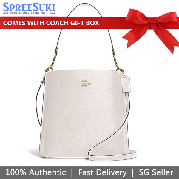 Coach Bucket Bag Crossbody Bag Mollie Bucket Bag Chalk Off White # CA214