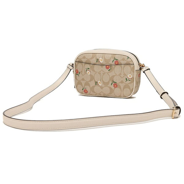 Coach Crossbody Bag Mini Jamie Camera Bag In Signature Canvas With Nostalgic Ditsy Print Light Khaki # CH475