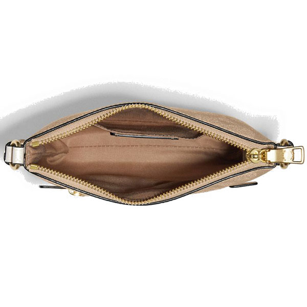 Coach Crossbody Bag Mini Rowan File Bag In Signature Canvas Light Khaki Chalk # CF340