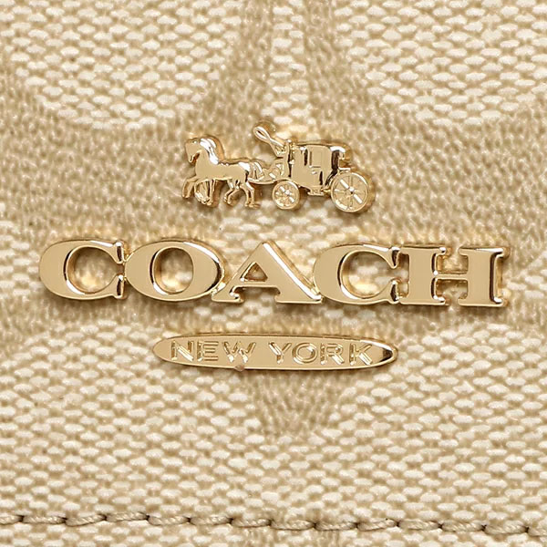 Coach Crossbody Bag Mini Rowan File Bag In Signature Canvas Light Khaki Chalk # CF340
