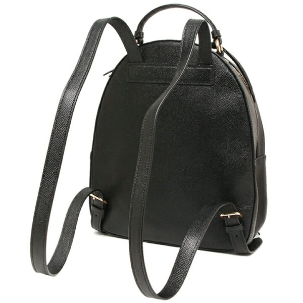 Coach Crossgrain Leather Jordyn Backpack Black # F76624