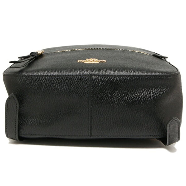 Coach Crossgrain Leather Jordyn Backpack Black # F76624