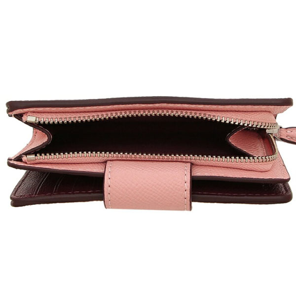 Coach Medium Wallet Medium Corner Zip Wallet Light Pink # 6390