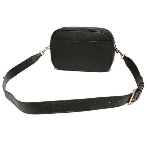 Coach Crossbody Bag Pebble Leather Jamie Camera Bag Black # CA207