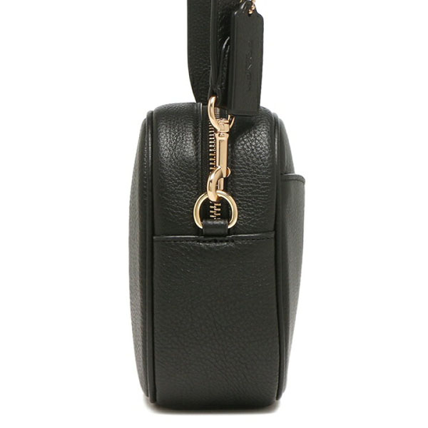 Coach Crossbody Bag Pebble Leather Jamie Camera Bag Black # CA207