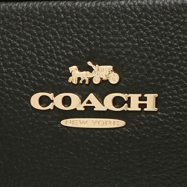 Coach Crossbody Bag Pebble Leather Jamie Camera Bag Black # CA207