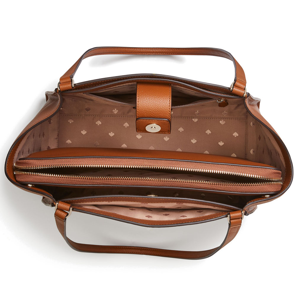 Kate Spade Brim Laptop Tote deals - Warm Gingerbread