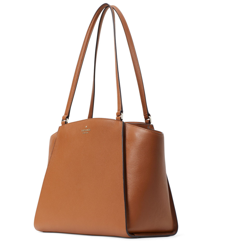 Kate Spade Kate Spade Brim K9441 Laptop Tote Warm Gingerbread Brown # K9441
