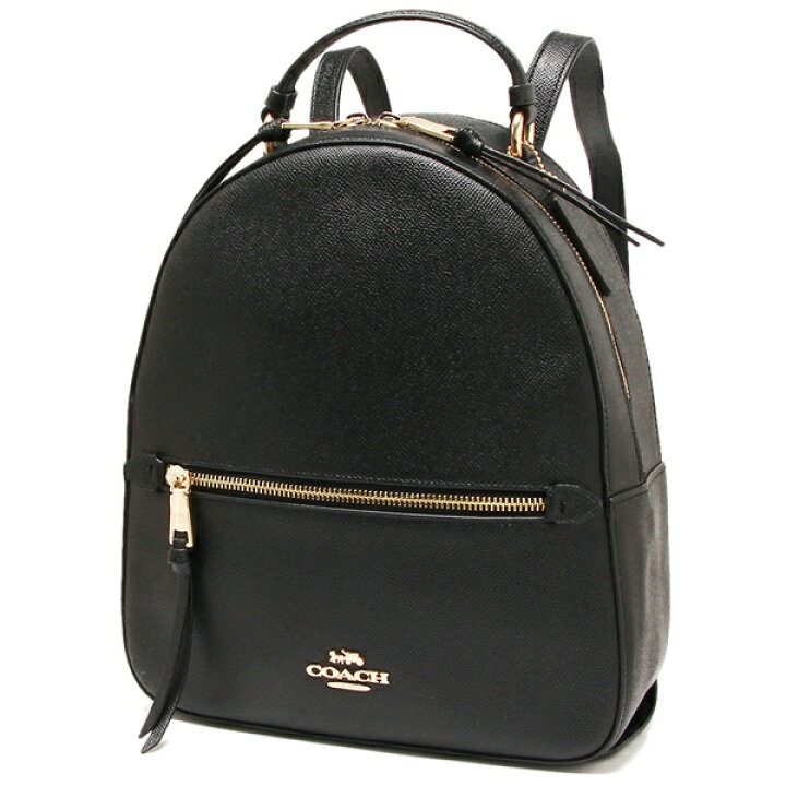 Coach Crossgrain Leather Jordyn Backpack Black # F76624