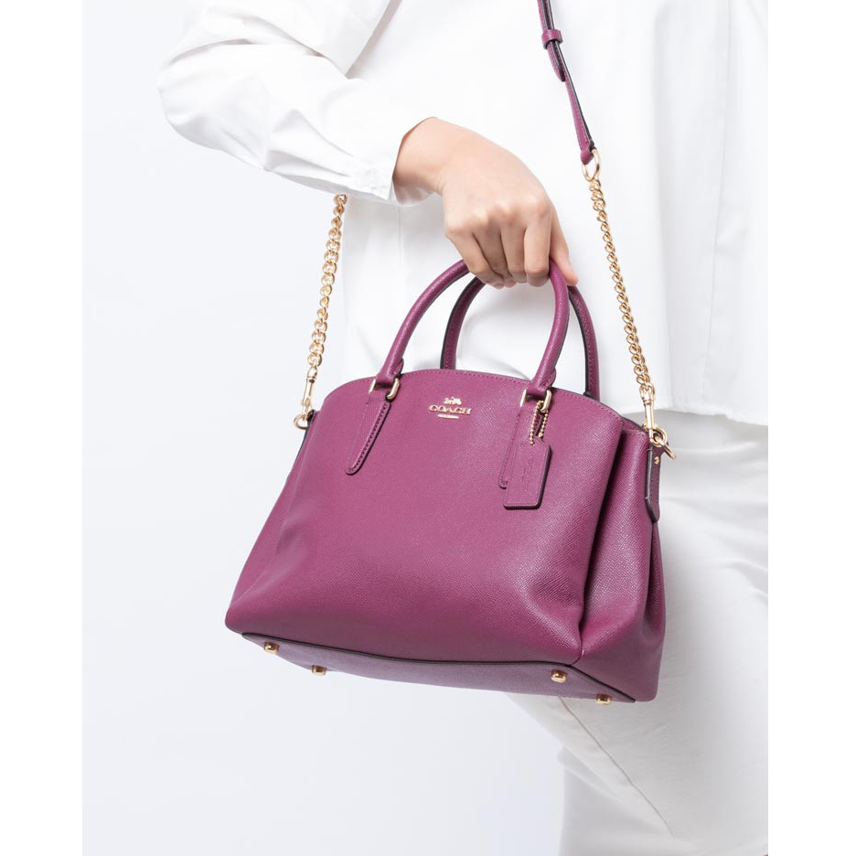 Coach Crossbody Bag Sage Carryall Dark Berry Magenta # F28976