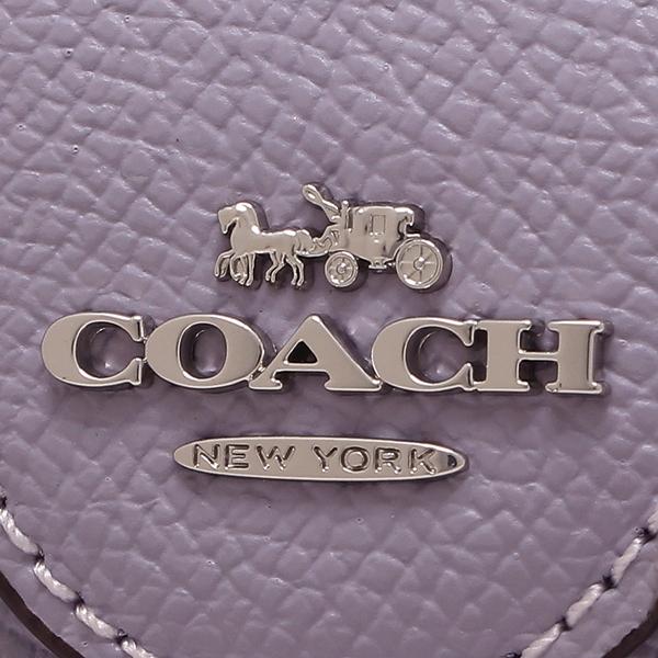 Coach Medium Wallet Medium Corner Zip Wallet Mist Light Purple # 6390