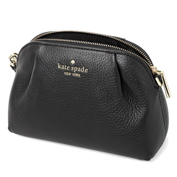 Kate Spade Crossbody Bag Dumpling Small Convertible Crossbody With Wristlet Strap Black # KA576