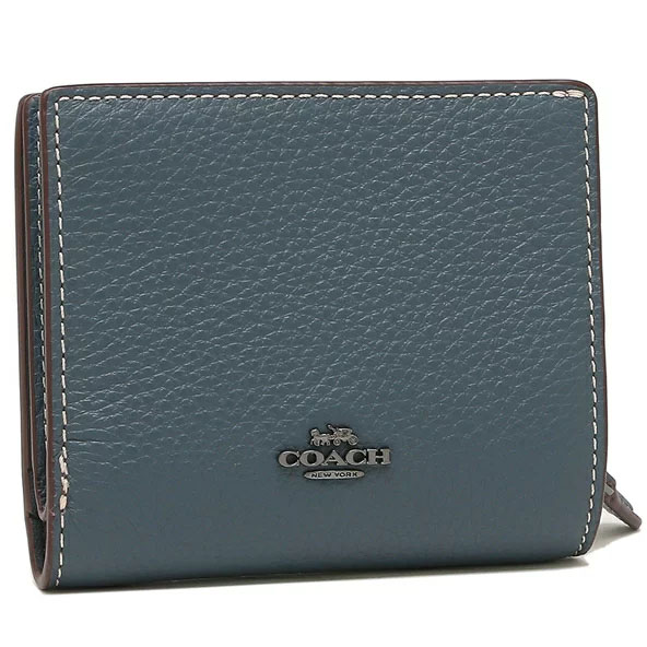 Coach Coach X Peanuts Small Wallet Snoopy Ski Snap Wallet Denim Blue # CF251
