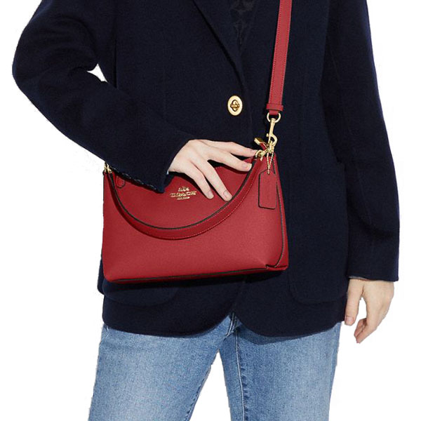 Coach Clara Leather Shoulder Crossbody Bag 1941 Red # CE584