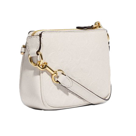 Coach Boxed Nolita 15 In Signature Leather Chalk Off White # CF549