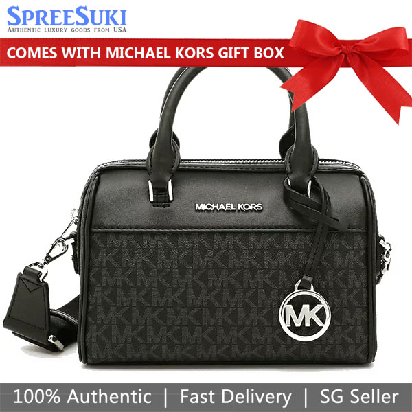 Michael Kors Crossbody Bag Extra Small Duffle Travel Black # 35S2STFC0B
