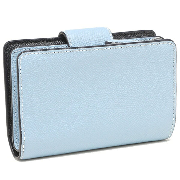 Coach Medium Wallet Medium Corner Zip Wallet Waterfall Blue # 6390