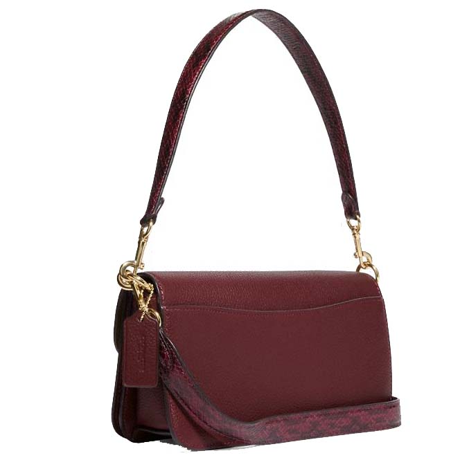 Coach Crossbody Bag Morgan Shoulder Bag Sling Black Cherry Dark Red # CE561