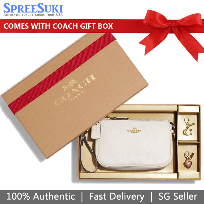 SpreeSuki - Coach Boxed Nolita 15 In Signature Leather Chalk Off White #  CF549
