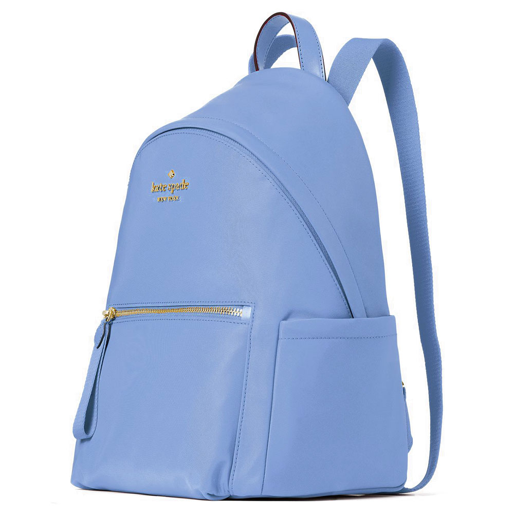 Kate Spade Chelsea The Little Better Nylon Medium Backpack Deep Cornflower Blue # WKR00556