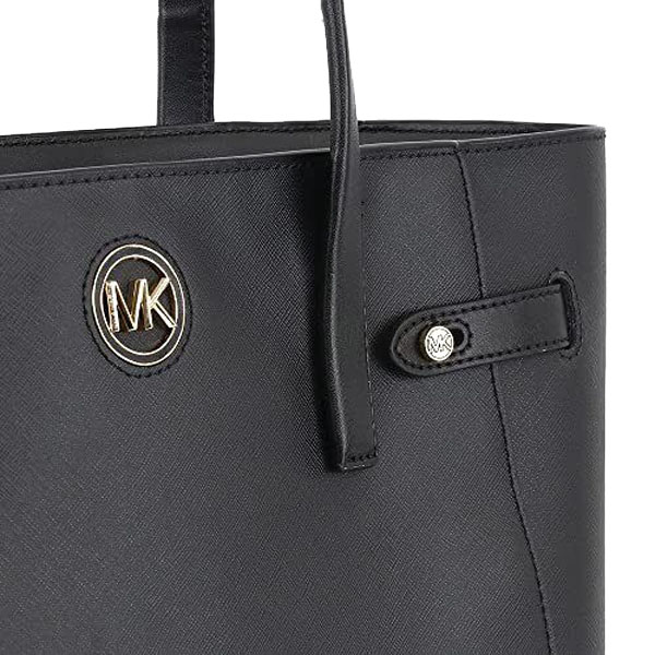 Michael Kors Tote Shoulder Bag Carmen Large Saffiano Tote Bag Black # 35S2GNMT3L