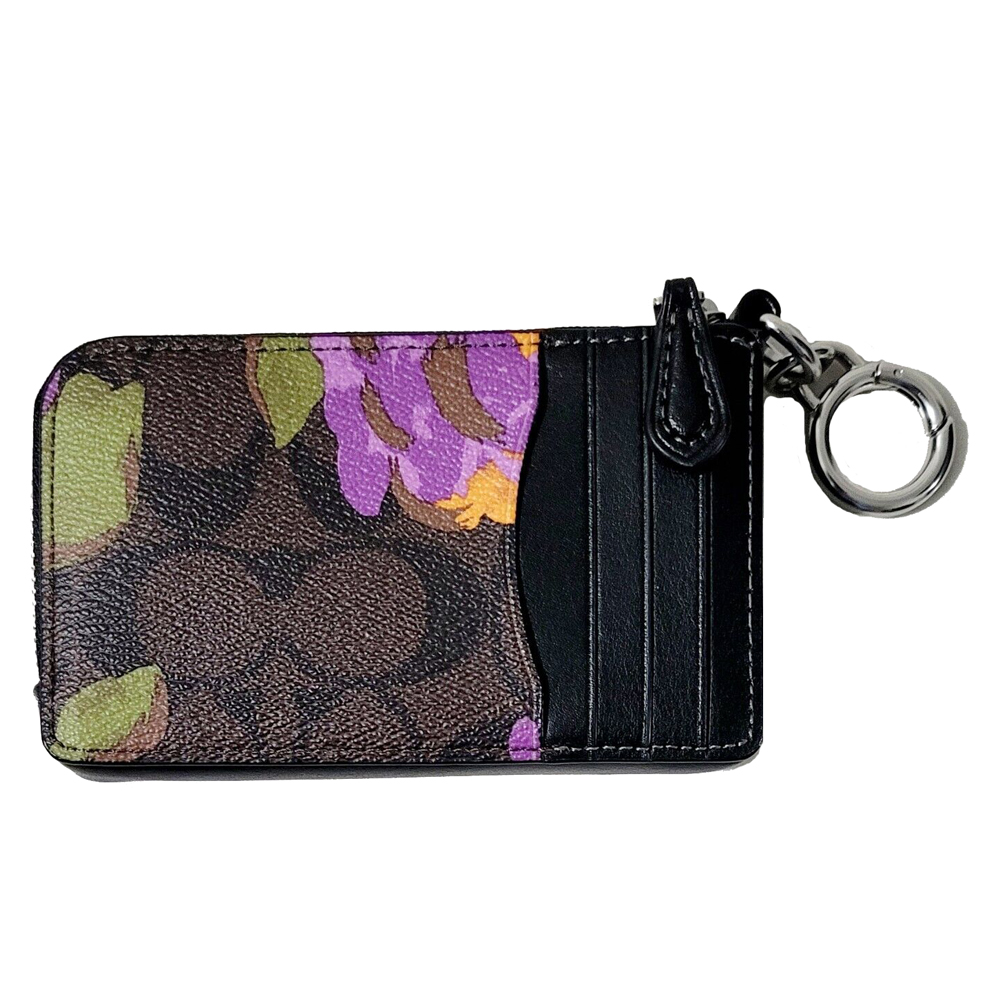 Spreesuki Coach Signature Multifunction Card Case Brown Iris Cl667