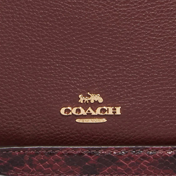 Coach Crossbody Bag Sling Shoulder Bag Jules Hobo Wine Dark Red # CC756