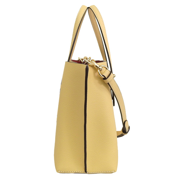 Coach Crossbody Bag Sling Mollie Tote 25 Vanilla Yellow # C4084