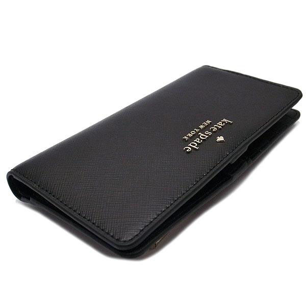 Kate Spade Staci Large Slim Bifold Wallet Black # WLR00145