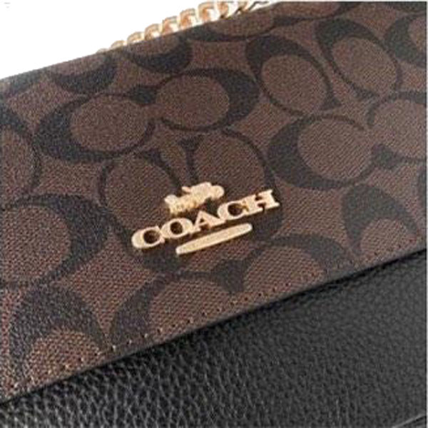 Coach Klare Crossbody 25 In Signature Canvas Brown Black # CC878