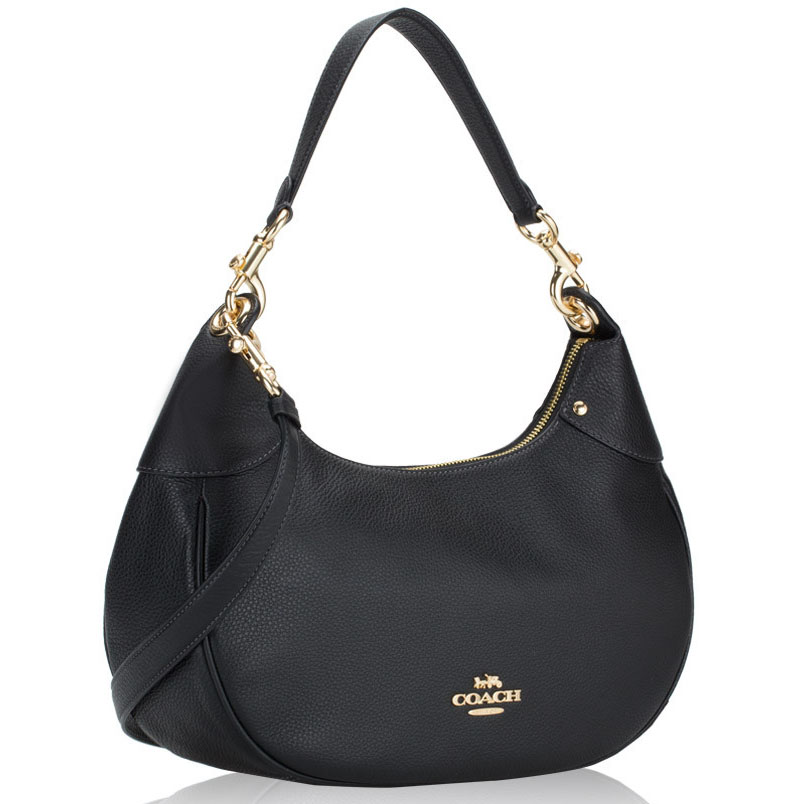 Coach Mara Hobo Shoulder Bag Crossbody Bag Black # CI790