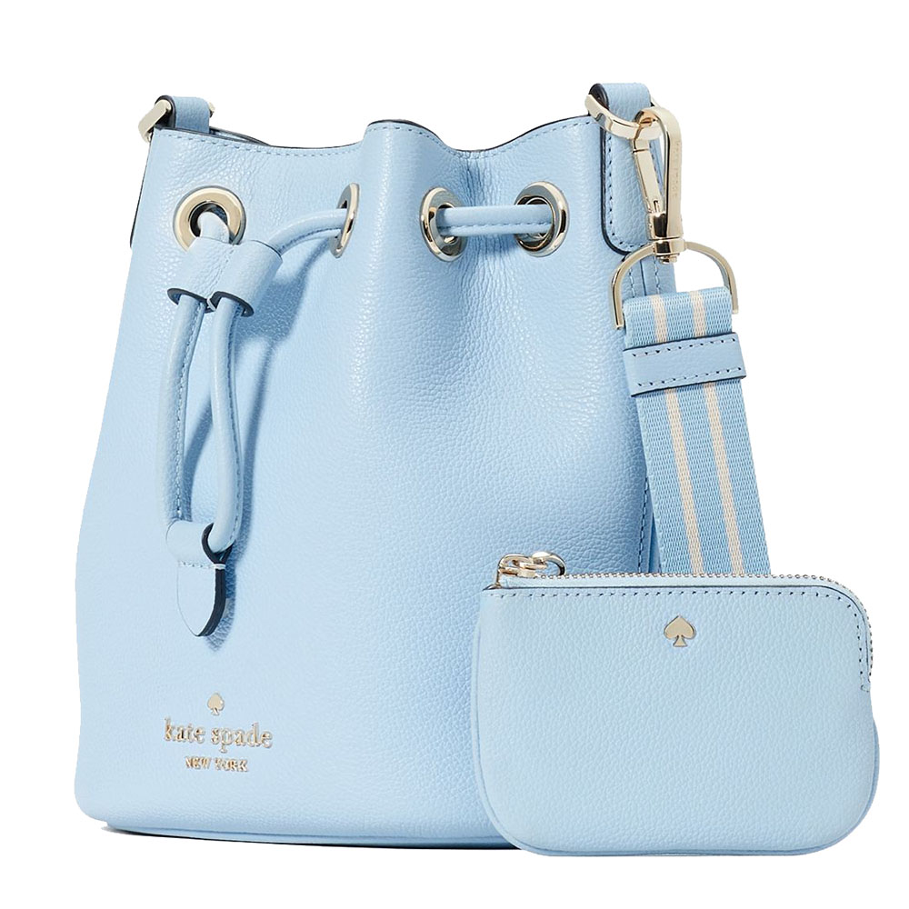 Kate Spade Crossbody Bag Sling Rosie Mini Bucket Blue # KC740